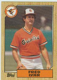 1987 Topps Baseball Cards      370     Fred Lynn